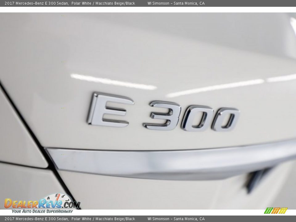 2017 Mercedes-Benz E 300 Sedan Polar White / Macchiato Beige/Black Photo #9