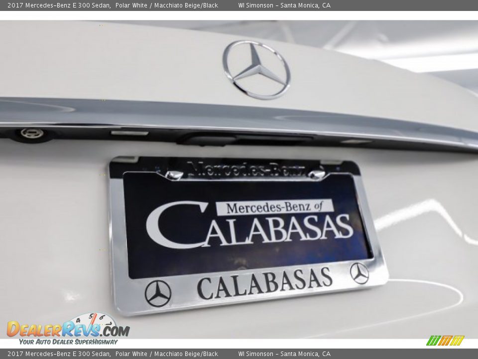 2017 Mercedes-Benz E 300 Sedan Polar White / Macchiato Beige/Black Photo #10