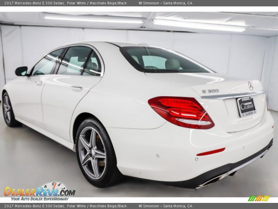 2017 Mercedes-Benz E 300 Sedan Polar White / Macchiato Beige/Black Photo #11