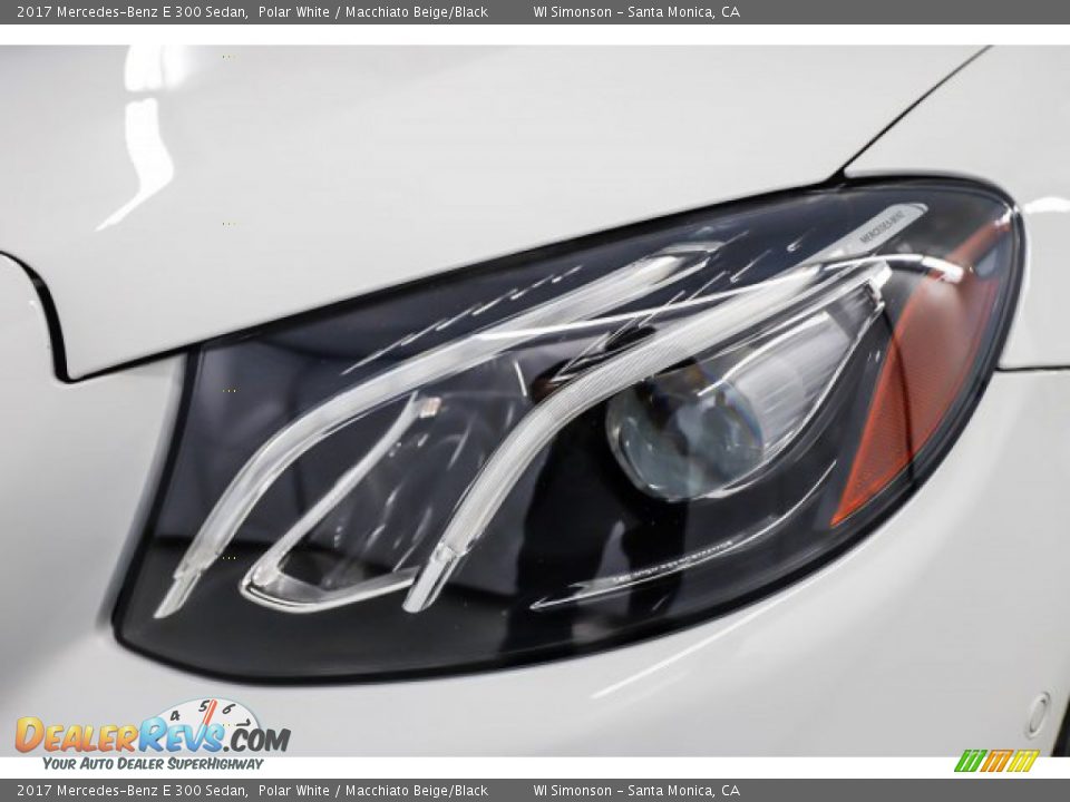2017 Mercedes-Benz E 300 Sedan Polar White / Macchiato Beige/Black Photo #14
