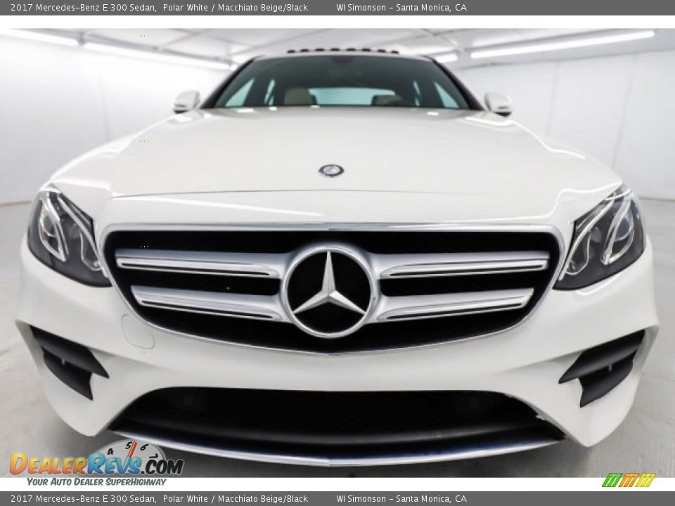 2017 Mercedes-Benz E 300 Sedan Polar White / Macchiato Beige/Black Photo #15