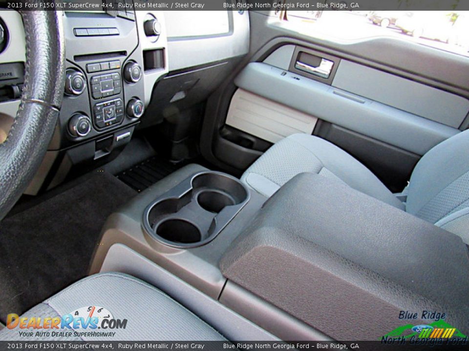 2013 Ford F150 XLT SuperCrew 4x4 Ruby Red Metallic / Steel Gray Photo #25
