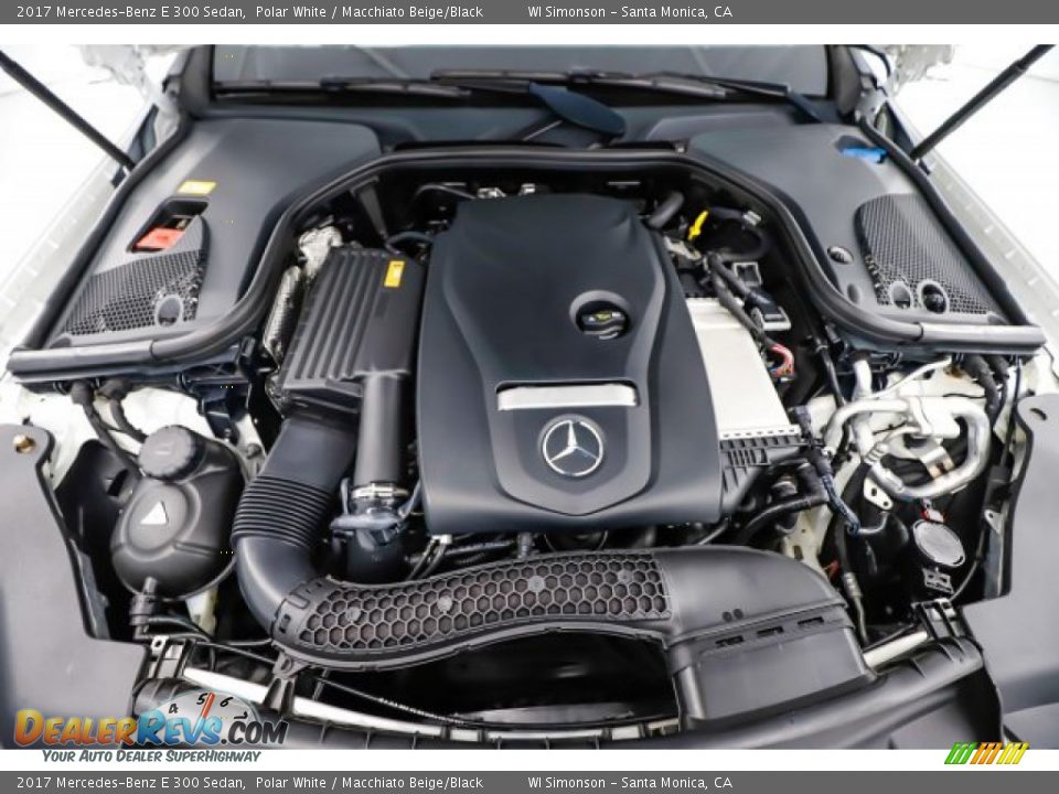 2017 Mercedes-Benz E 300 Sedan Polar White / Macchiato Beige/Black Photo #17