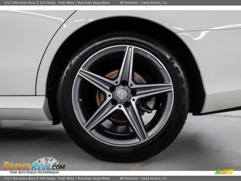 2017 Mercedes-Benz E 300 Sedan Polar White / Macchiato Beige/Black Photo #18