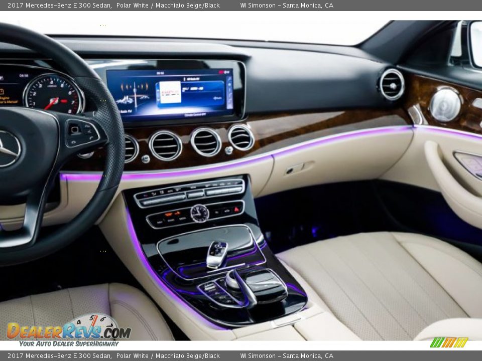 2017 Mercedes-Benz E 300 Sedan Polar White / Macchiato Beige/Black Photo #25
