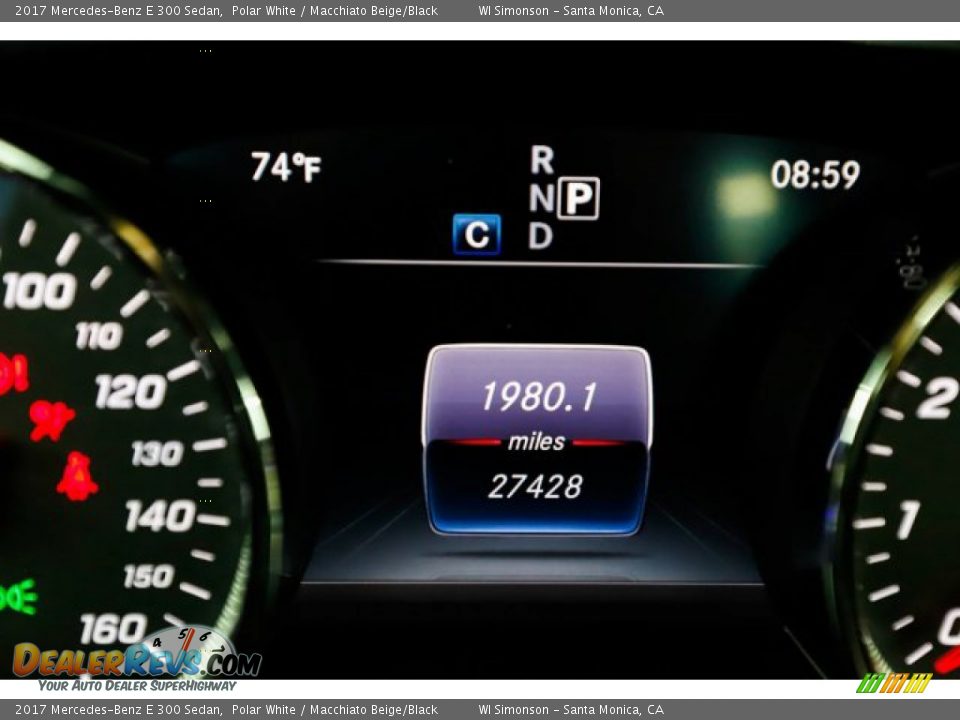 2017 Mercedes-Benz E 300 Sedan Polar White / Macchiato Beige/Black Photo #27