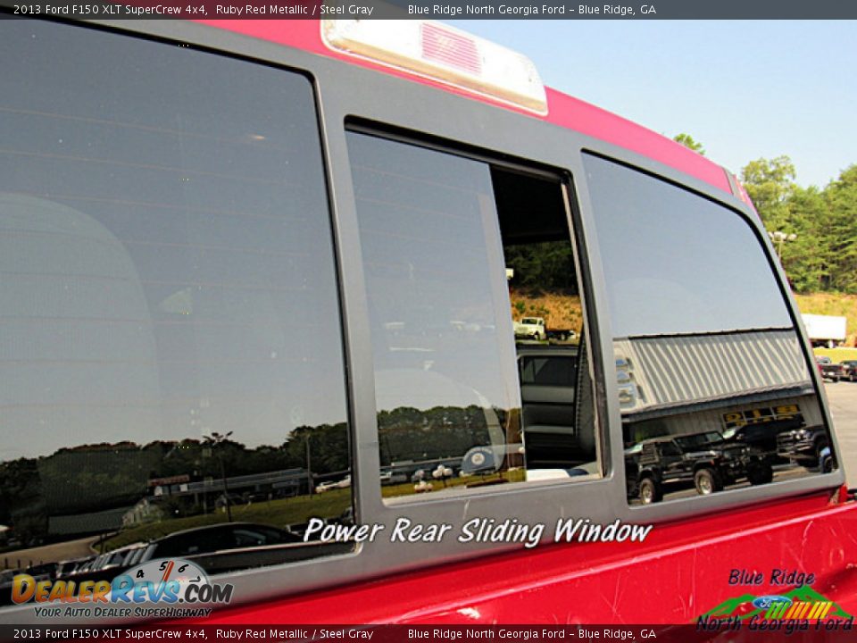 2013 Ford F150 XLT SuperCrew 4x4 Ruby Red Metallic / Steel Gray Photo #35