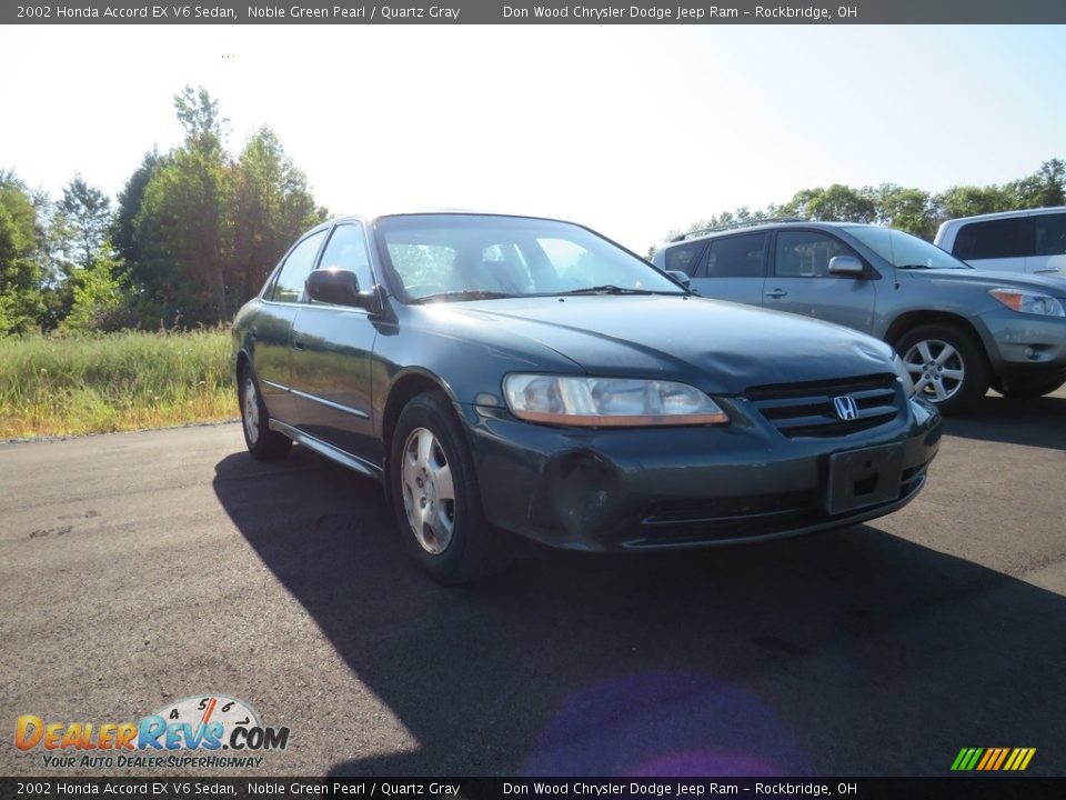 2002 Honda Accord EX V6 Sedan Noble Green Pearl / Quartz Gray Photo #1