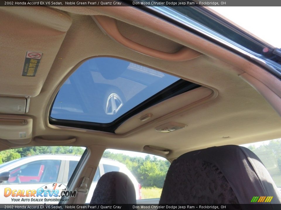 2002 Honda Accord EX V6 Sedan Noble Green Pearl / Quartz Gray Photo #2