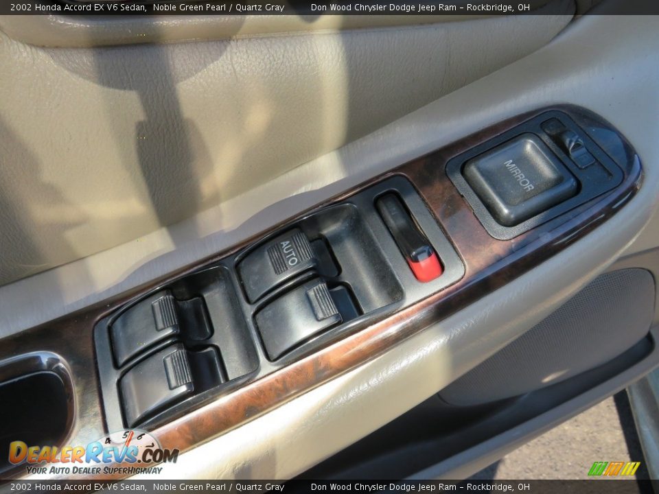 2002 Honda Accord EX V6 Sedan Noble Green Pearl / Quartz Gray Photo #4