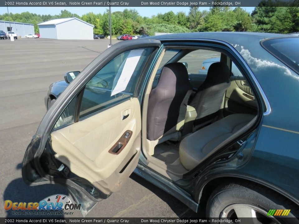 2002 Honda Accord EX V6 Sedan Noble Green Pearl / Quartz Gray Photo #5