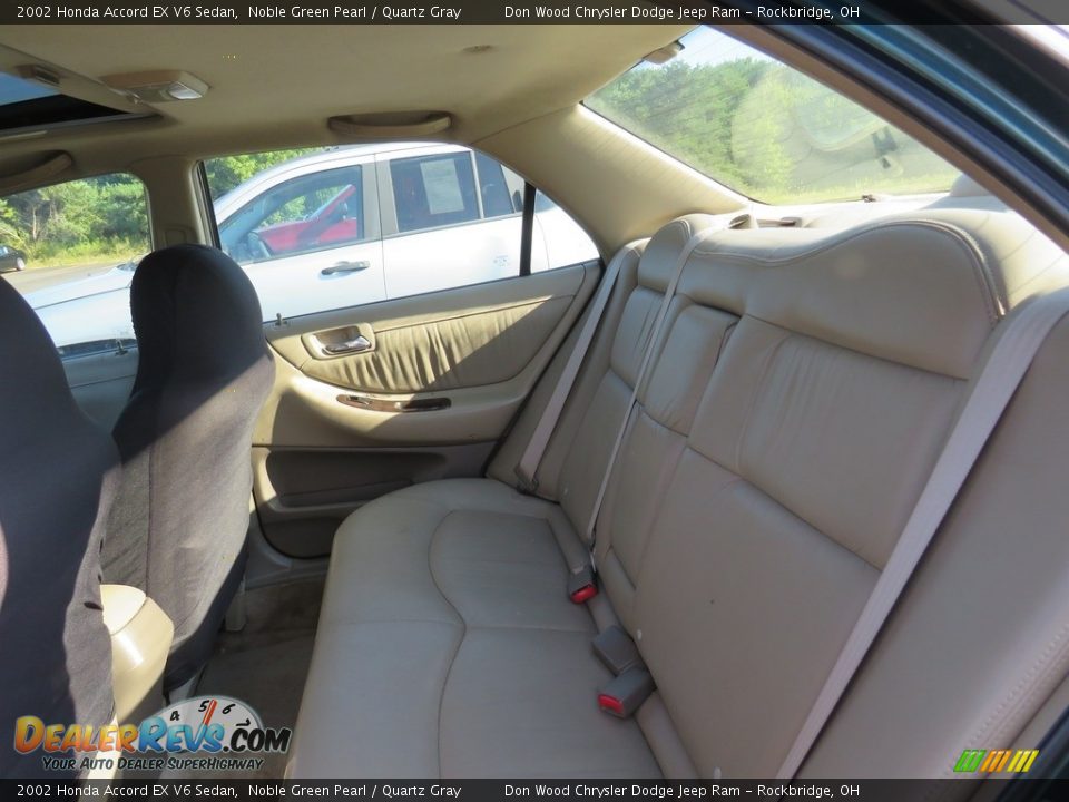 2002 Honda Accord EX V6 Sedan Noble Green Pearl / Quartz Gray Photo #6