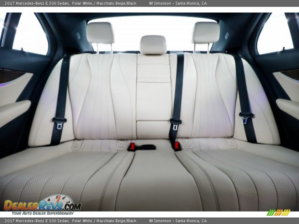 2017 Mercedes-Benz E 300 Sedan Polar White / Macchiato Beige/Black Photo #33
