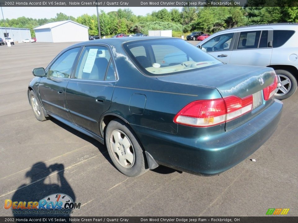 2002 Honda Accord EX V6 Sedan Noble Green Pearl / Quartz Gray Photo #7