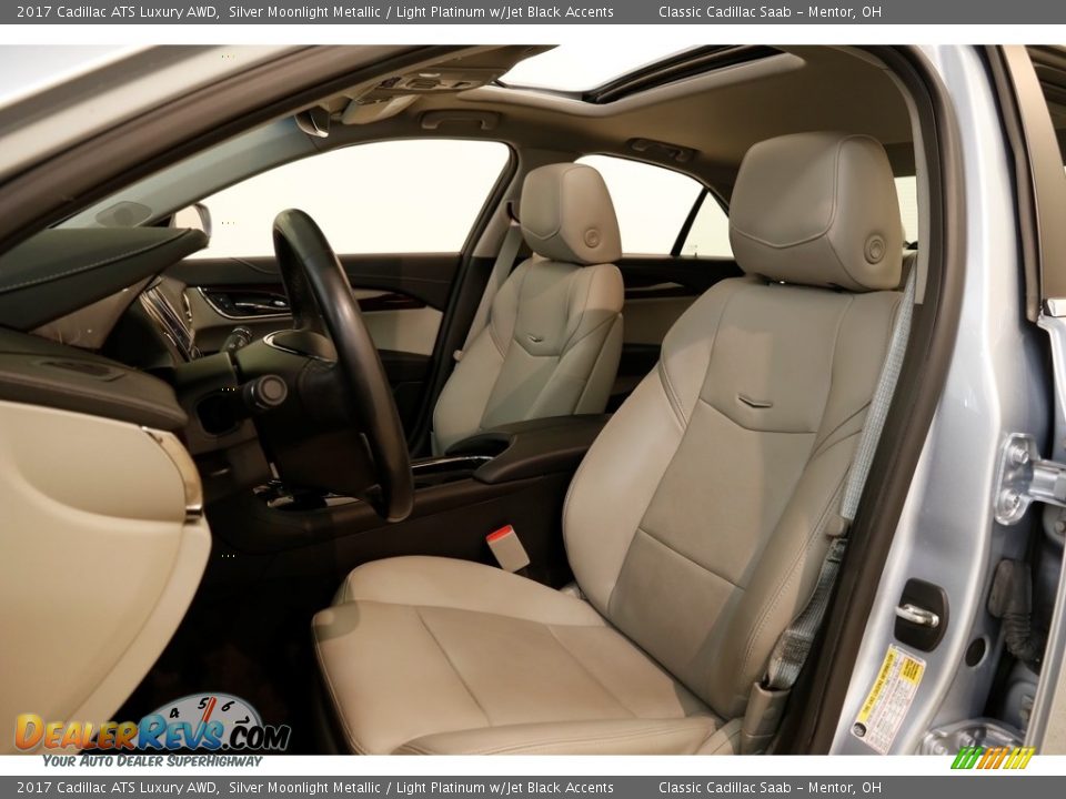 2017 Cadillac ATS Luxury AWD Silver Moonlight Metallic / Light Platinum w/Jet Black Accents Photo #5