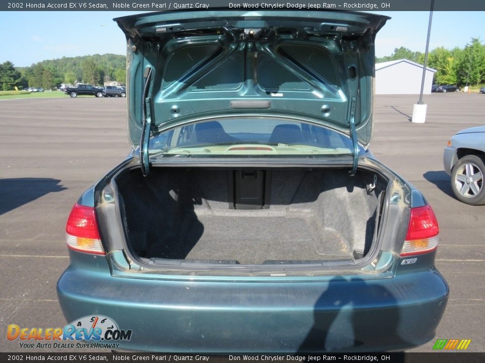 2002 Honda Accord EX V6 Sedan Noble Green Pearl / Quartz Gray Photo #8
