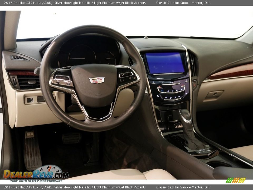 2017 Cadillac ATS Luxury AWD Silver Moonlight Metallic / Light Platinum w/Jet Black Accents Photo #6