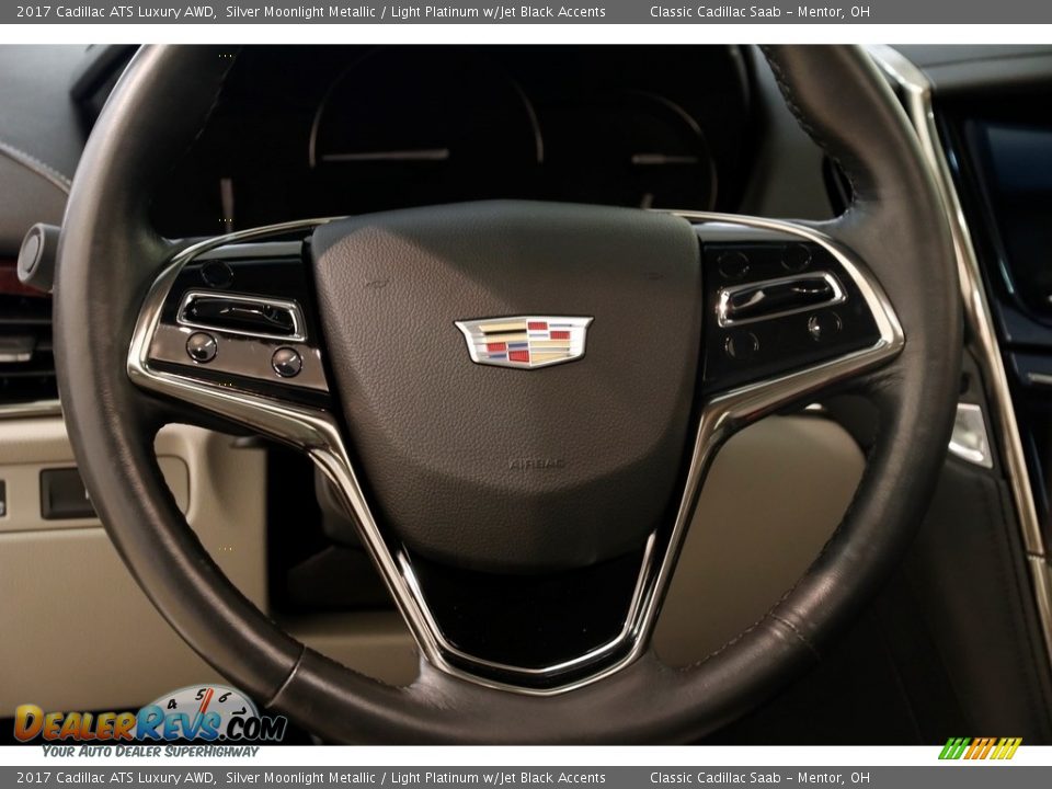 2017 Cadillac ATS Luxury AWD Silver Moonlight Metallic / Light Platinum w/Jet Black Accents Photo #7