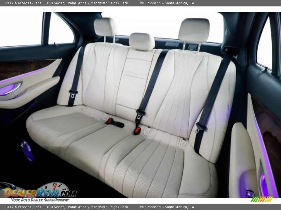 2017 Mercedes-Benz E 300 Sedan Polar White / Macchiato Beige/Black Photo #35