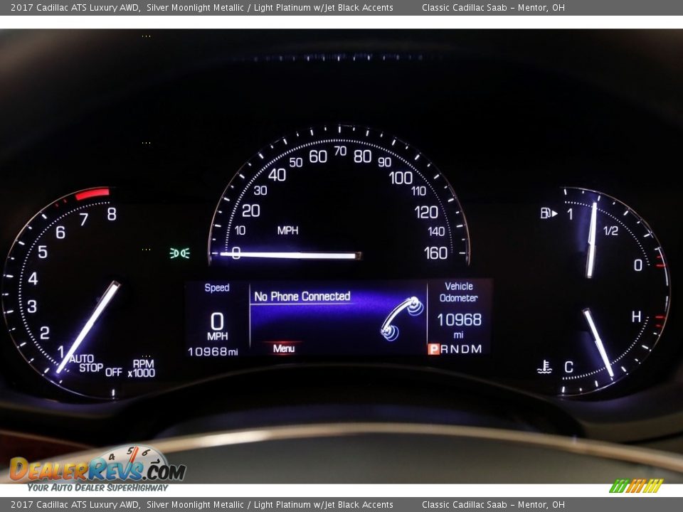 2017 Cadillac ATS Luxury AWD Silver Moonlight Metallic / Light Platinum w/Jet Black Accents Photo #8