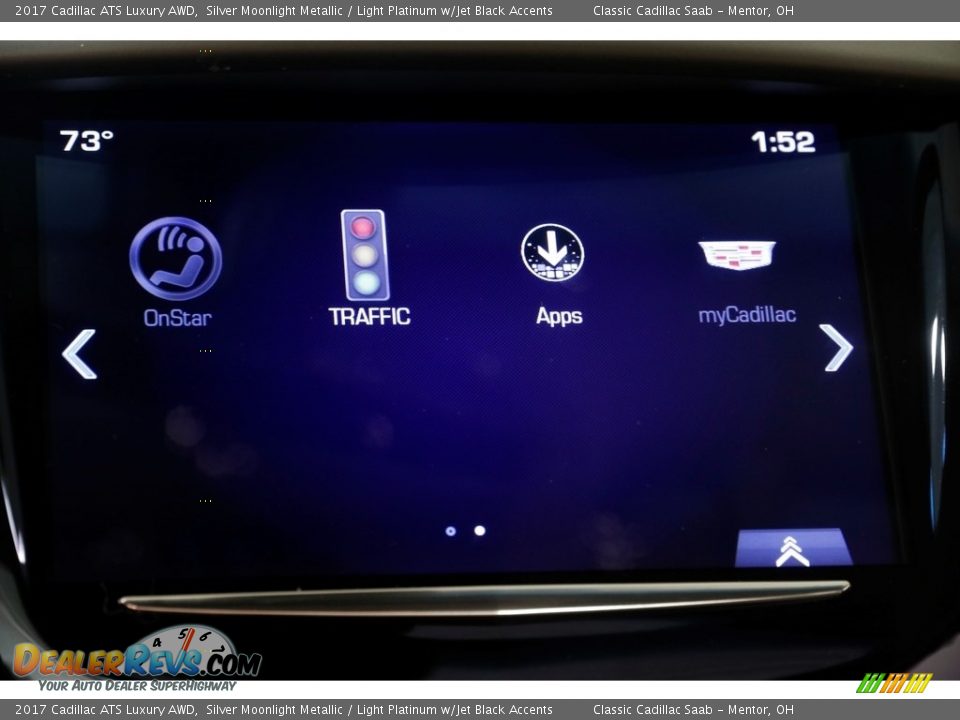 2017 Cadillac ATS Luxury AWD Silver Moonlight Metallic / Light Platinum w/Jet Black Accents Photo #11