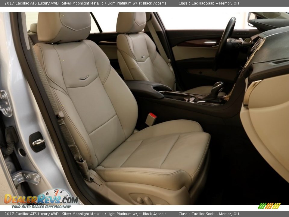 2017 Cadillac ATS Luxury AWD Silver Moonlight Metallic / Light Platinum w/Jet Black Accents Photo #17