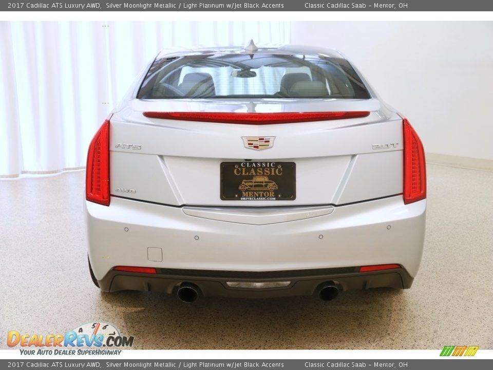2017 Cadillac ATS Luxury AWD Silver Moonlight Metallic / Light Platinum w/Jet Black Accents Photo #21