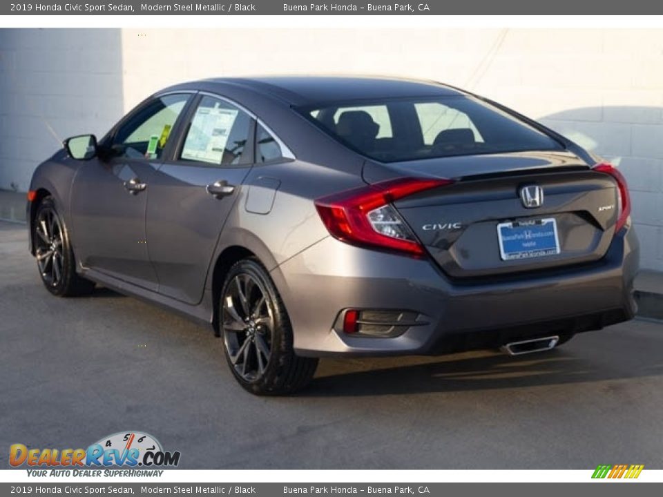 2019 Honda Civic Sport Sedan Modern Steel Metallic / Black Photo #2