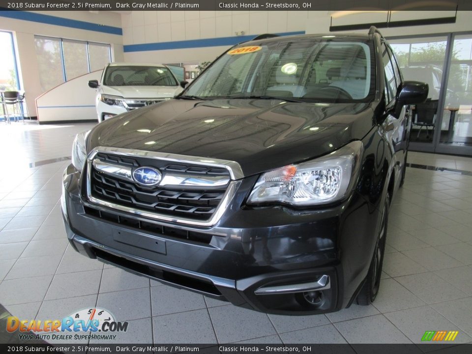 2018 Subaru Forester 2.5i Premium Dark Gray Metallic / Platinum Photo #1