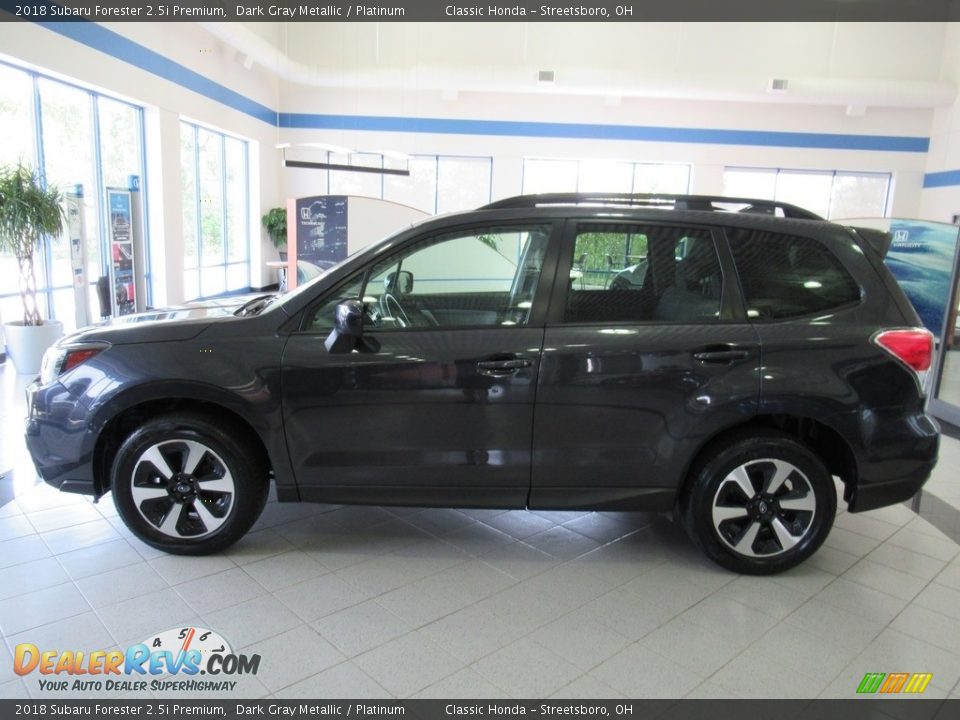 2018 Subaru Forester 2.5i Premium Dark Gray Metallic / Platinum Photo #2