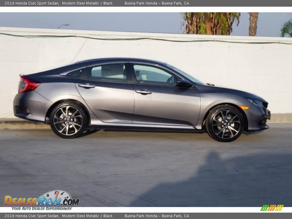 2019 Honda Civic Sport Sedan Modern Steel Metallic / Black Photo #5