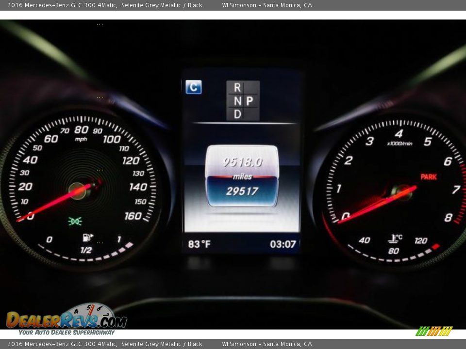 2016 Mercedes-Benz GLC 300 4Matic Selenite Grey Metallic / Black Photo #26