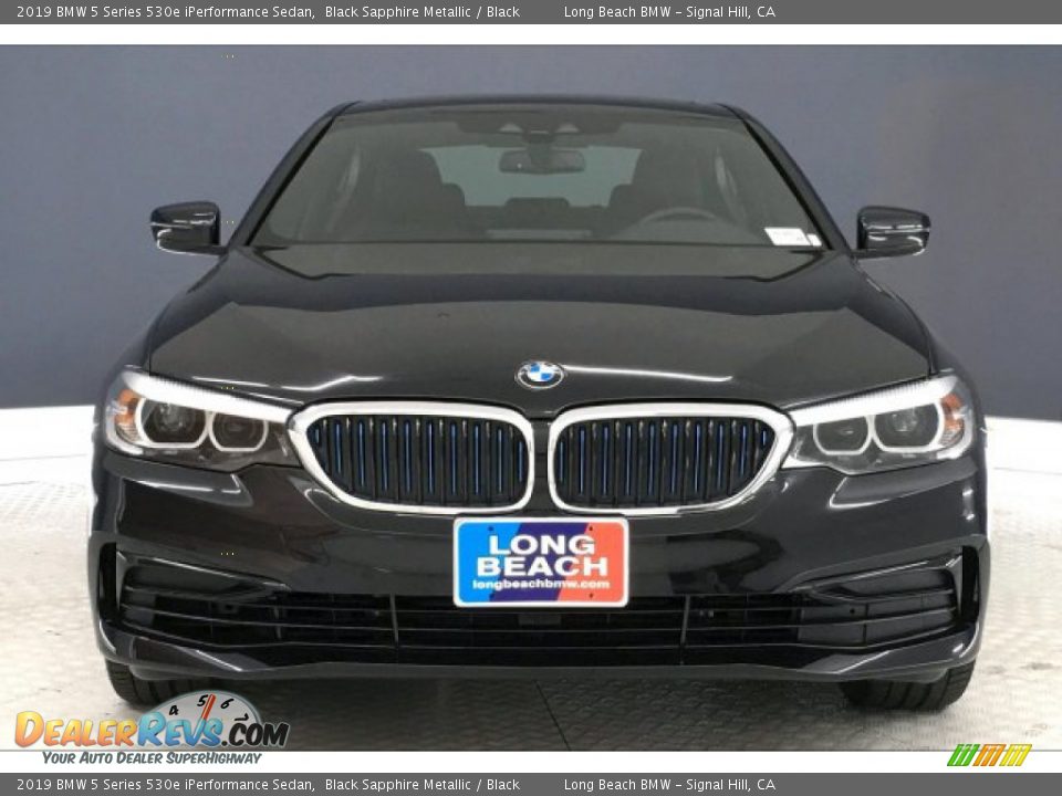 2019 BMW 5 Series 530e iPerformance Sedan Black Sapphire Metallic / Black Photo #2