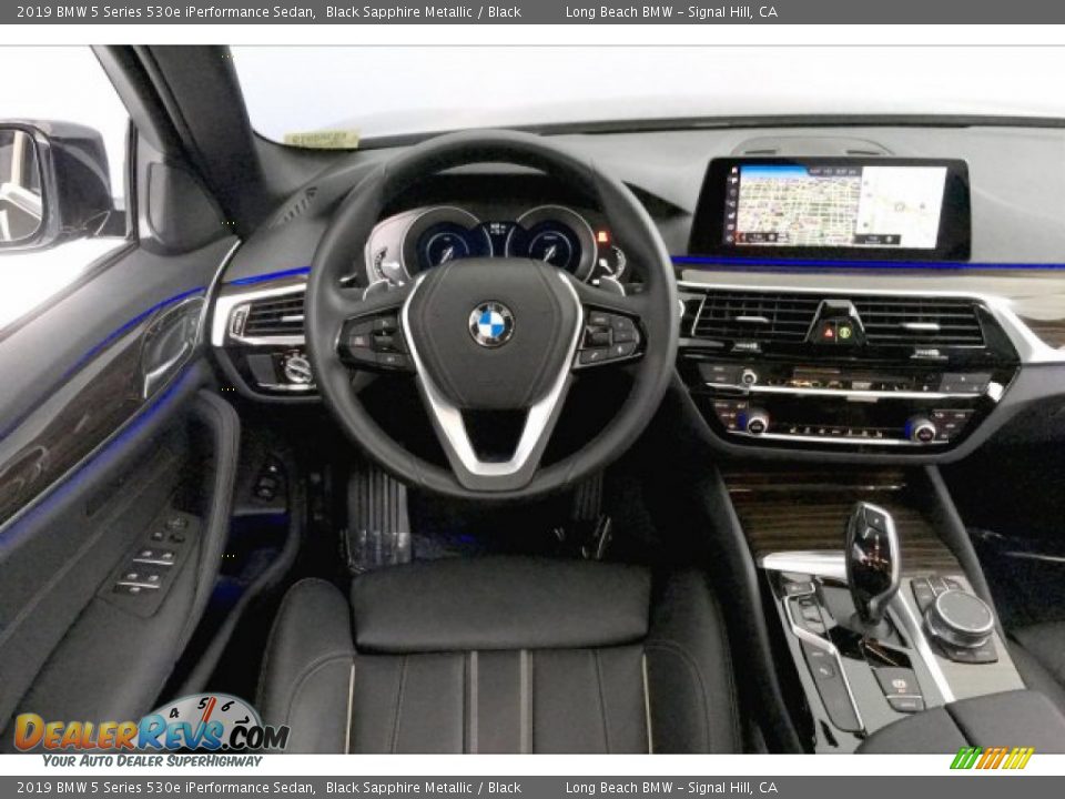 2019 BMW 5 Series 530e iPerformance Sedan Black Sapphire Metallic / Black Photo #4