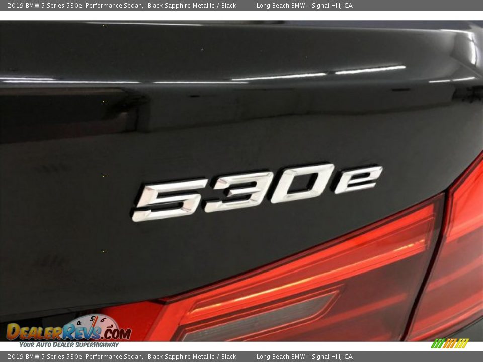 2019 BMW 5 Series 530e iPerformance Sedan Black Sapphire Metallic / Black Photo #7