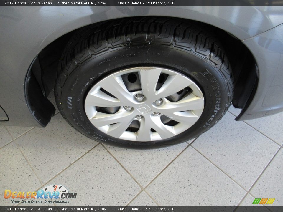 2012 Honda Civic LX Sedan Polished Metal Metallic / Gray Photo #5