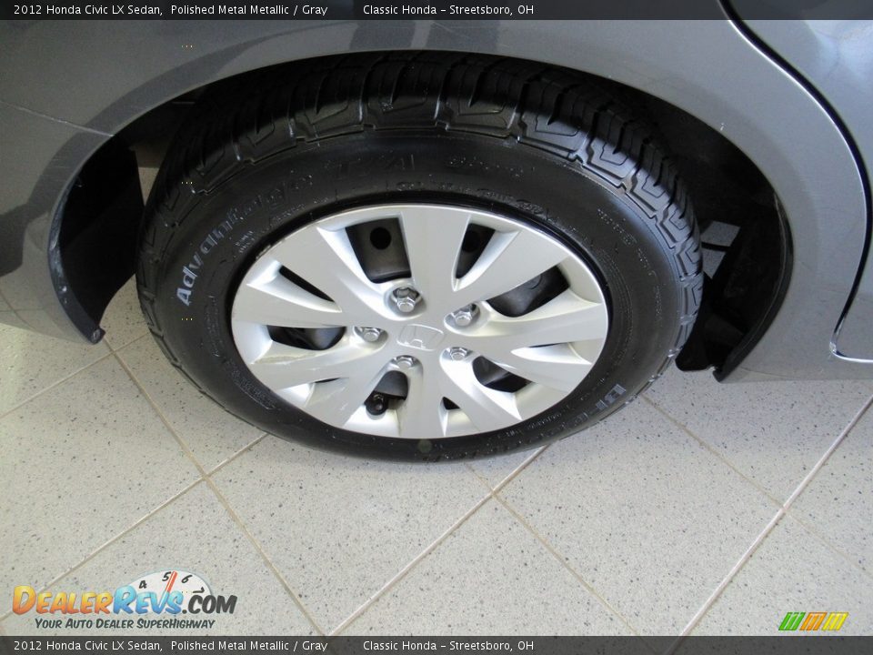 2012 Honda Civic LX Sedan Polished Metal Metallic / Gray Photo #6