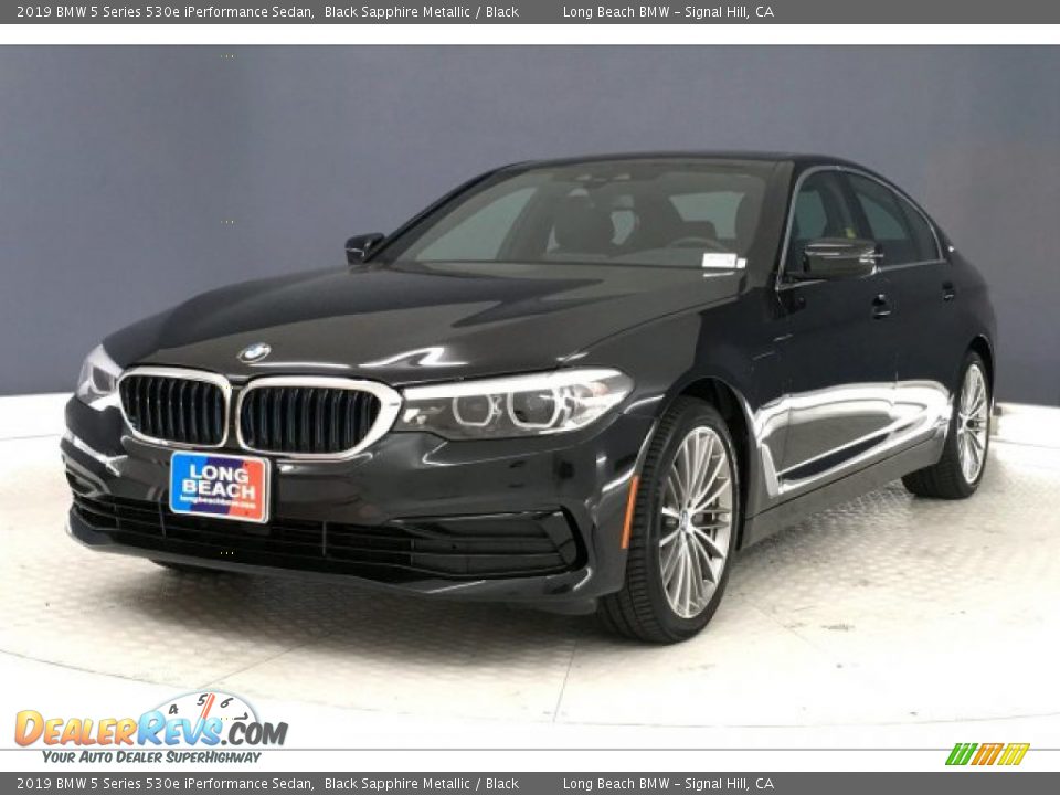 2019 BMW 5 Series 530e iPerformance Sedan Black Sapphire Metallic / Black Photo #12