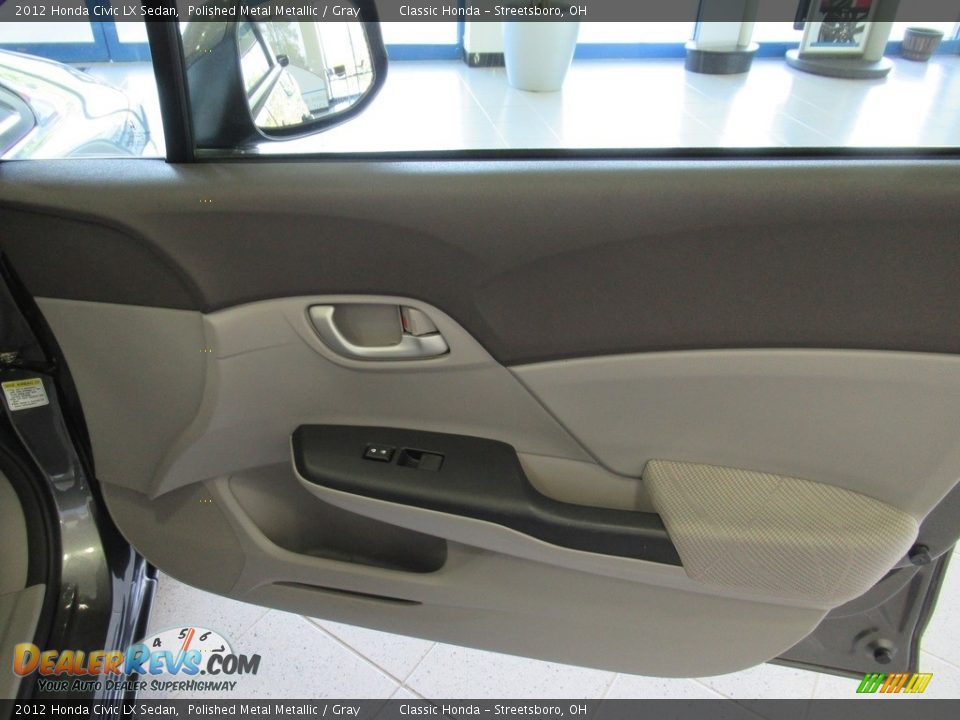 2012 Honda Civic LX Sedan Polished Metal Metallic / Gray Photo #14