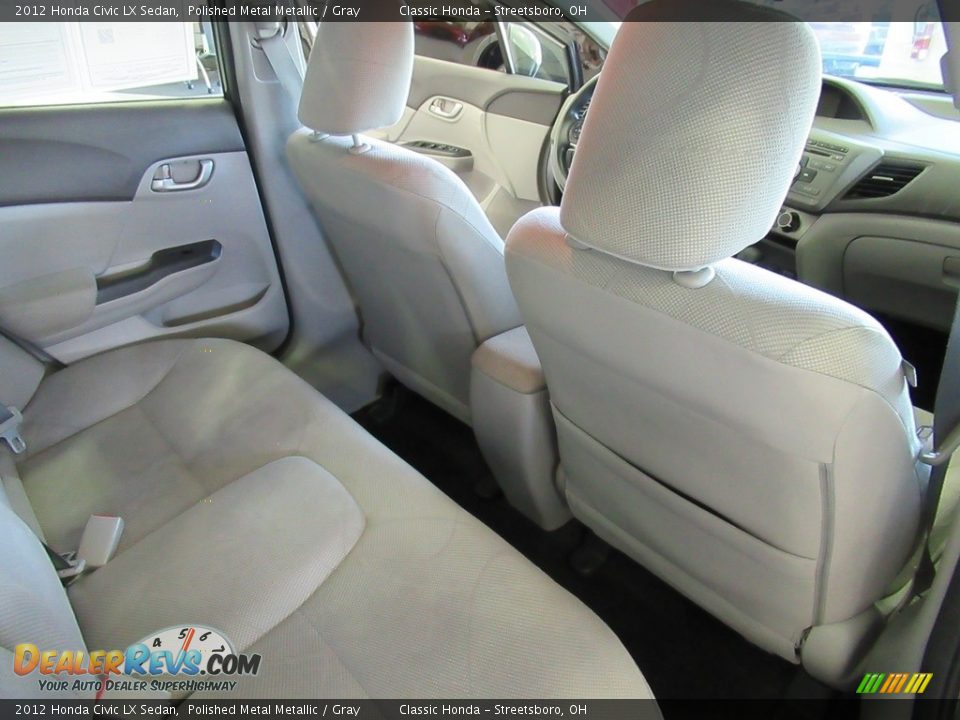 2012 Honda Civic LX Sedan Polished Metal Metallic / Gray Photo #18