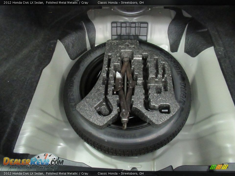 2012 Honda Civic LX Sedan Polished Metal Metallic / Gray Photo #21
