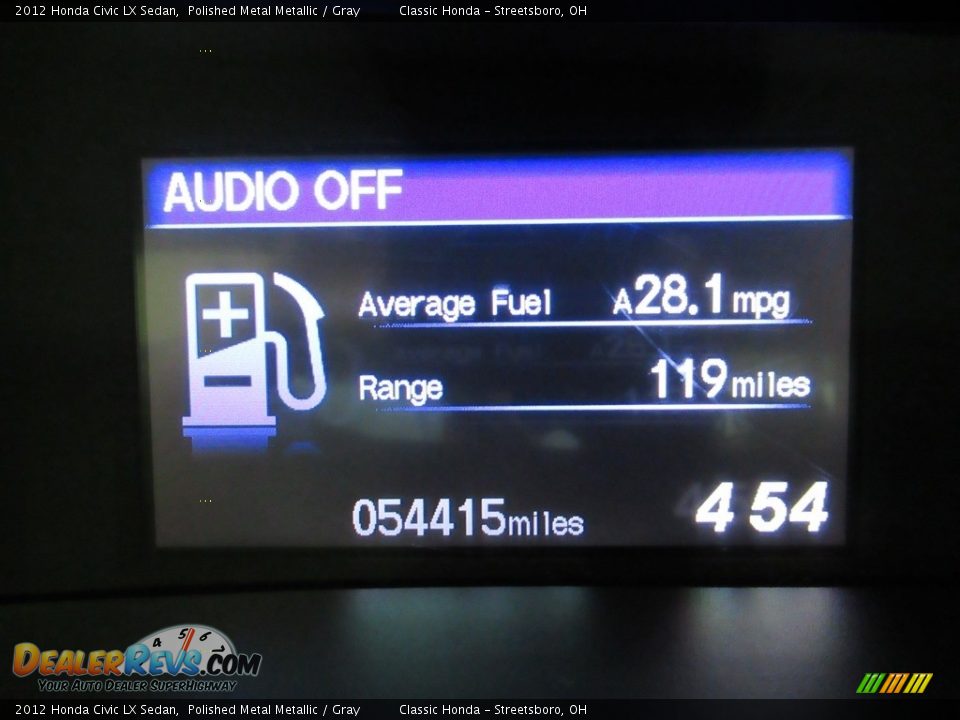 2012 Honda Civic LX Sedan Polished Metal Metallic / Gray Photo #30