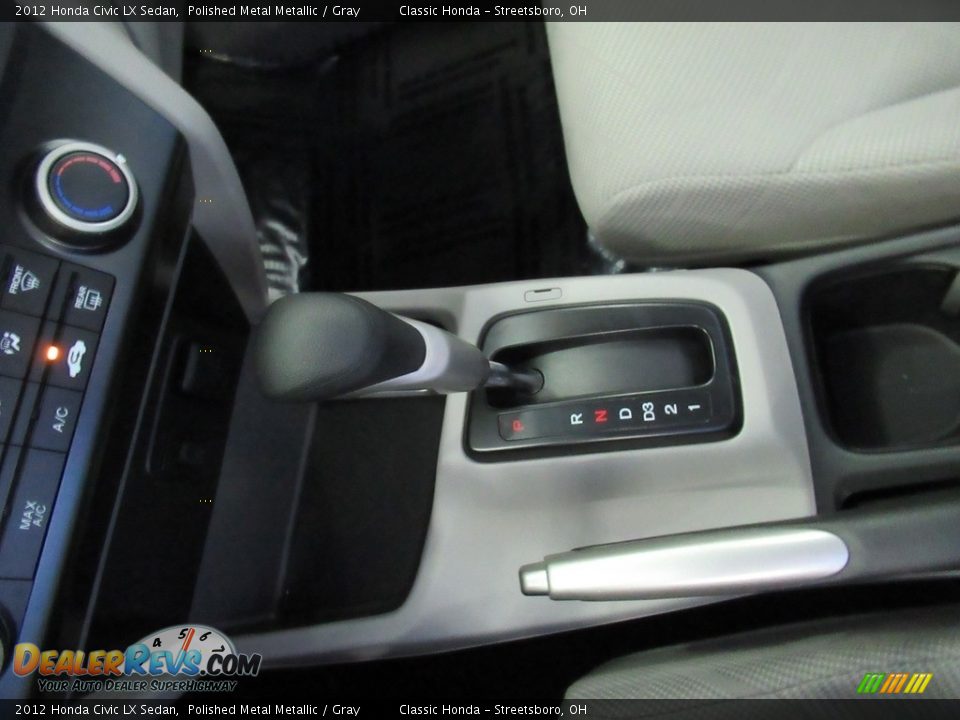 2012 Honda Civic LX Sedan Polished Metal Metallic / Gray Photo #31