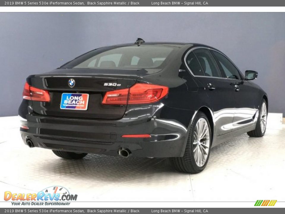 2019 BMW 5 Series 530e iPerformance Sedan Black Sapphire Metallic / Black Photo #30