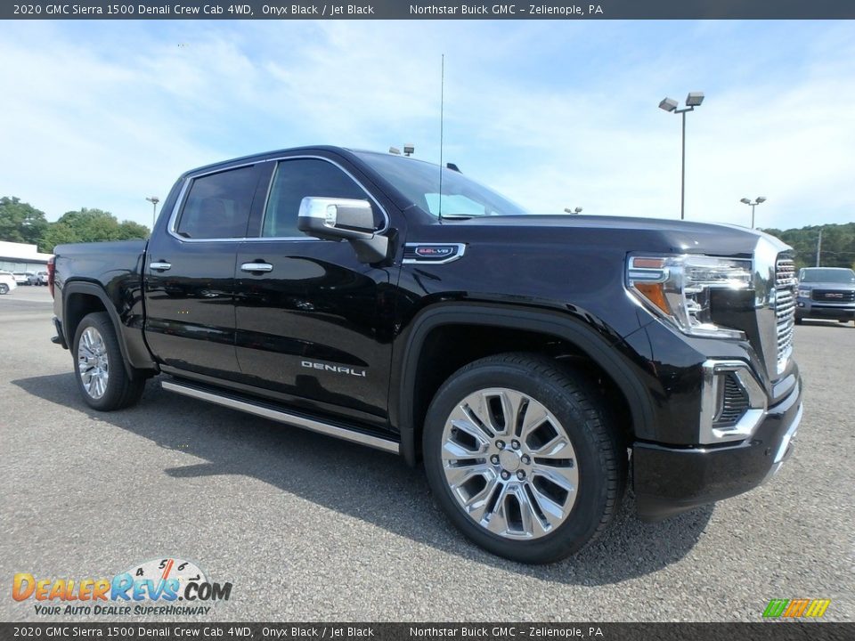 Onyx Black 2020 GMC Sierra 1500 Denali Crew Cab 4WD Photo #3