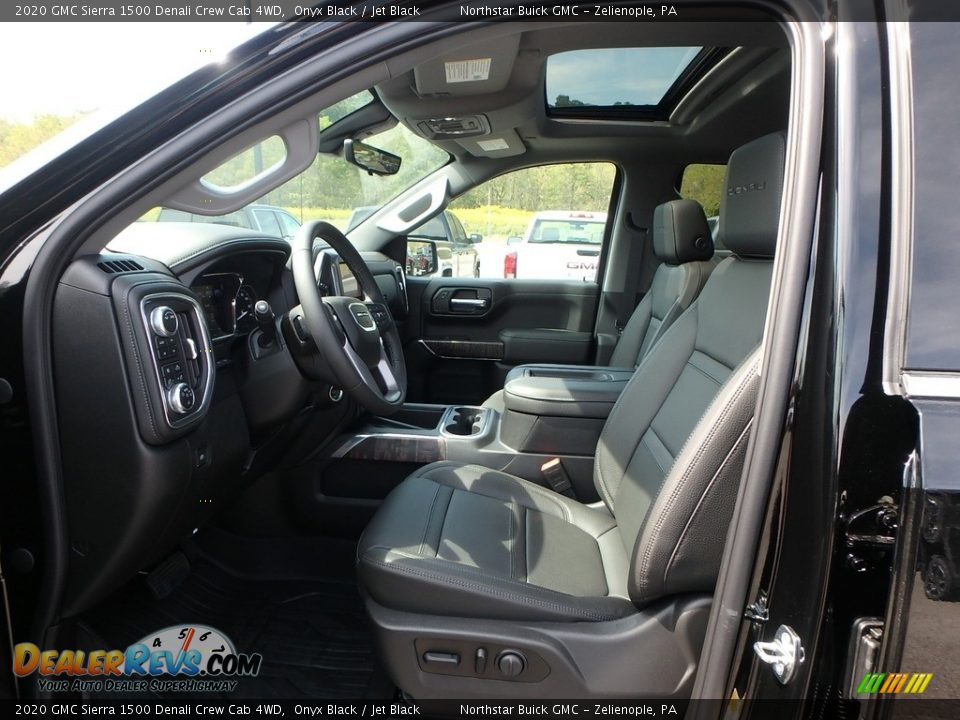 Jet Black Interior - 2020 GMC Sierra 1500 Denali Crew Cab 4WD Photo #11