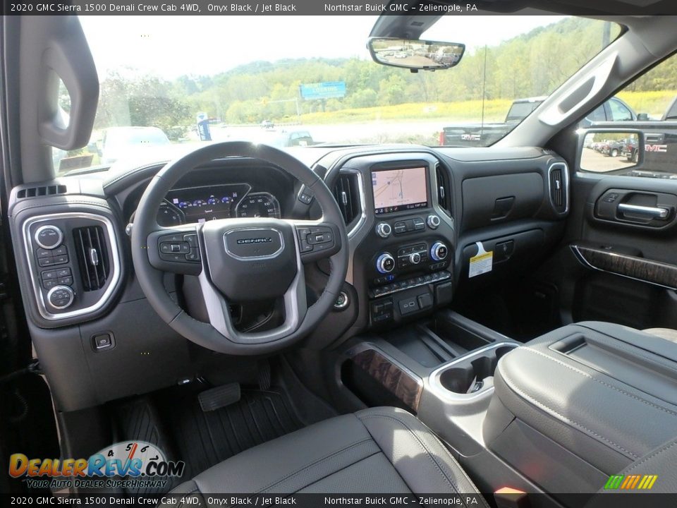 Jet Black Interior - 2020 GMC Sierra 1500 Denali Crew Cab 4WD Photo #13