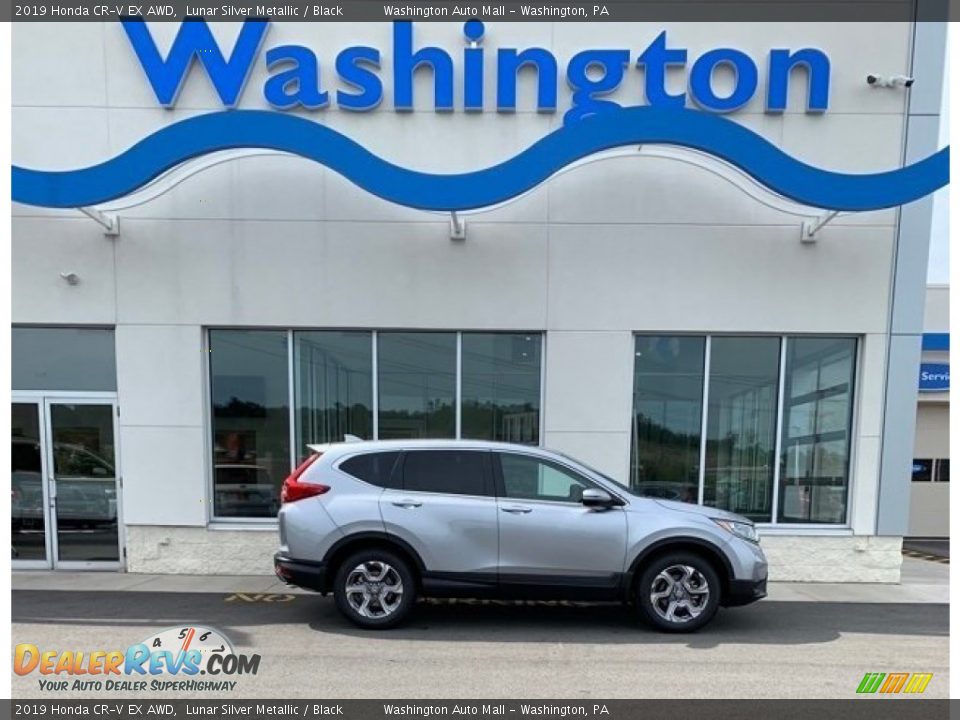 2019 Honda CR-V EX AWD Lunar Silver Metallic / Black Photo #1