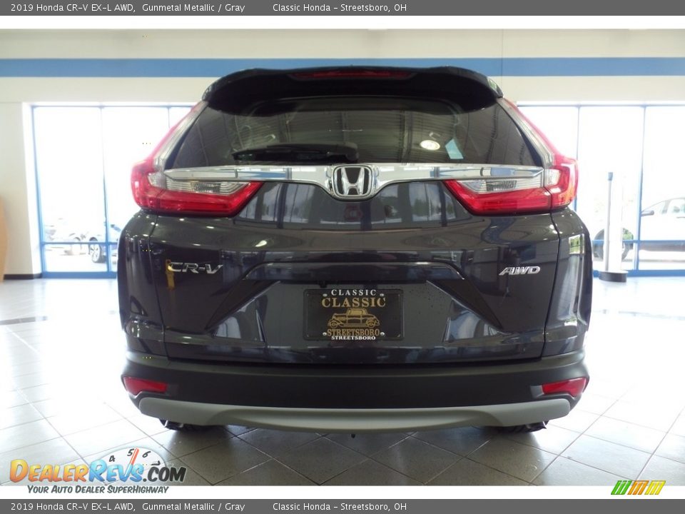 2019 Honda CR-V EX-L AWD Gunmetal Metallic / Gray Photo #4