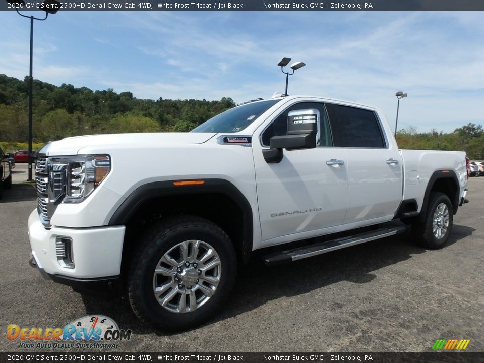 2020 GMC Sierra 2500HD Denali Crew Cab 4WD White Frost Tricoat / Jet Black Photo #1